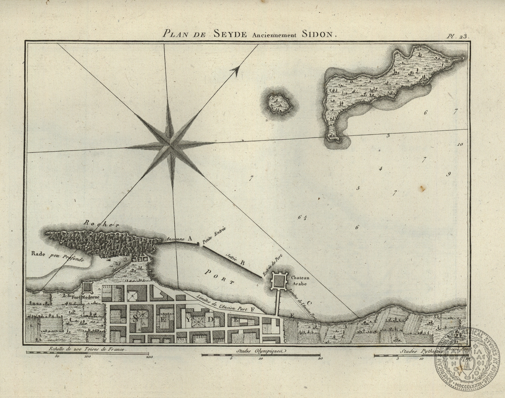 Plan de Seyde anciennement Sidon